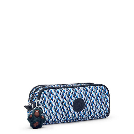 Kipling Gitroy Klassieke Printed Pencil Case Tassen Blauw | België 1316IL